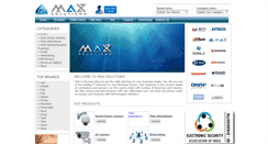 Desktop Screenshot of maxsolutions.in